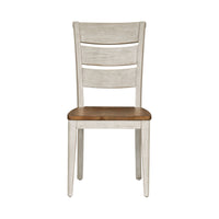 Farmhouse Reimagined - Ladder Back Side Chair - White