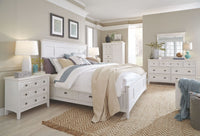 Heron Cove - Landscape Mirror - Chalk White