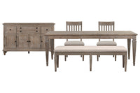 Lancaster - 5 Piece Extendable Rectangular Dining Table Set