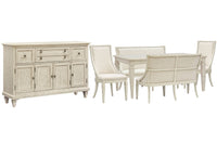 Newport - 6 Piece Extendable Rectangular Dining Table Set