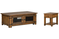 Chesterfield - Lift Top Storage Caster Cocktail Table Set