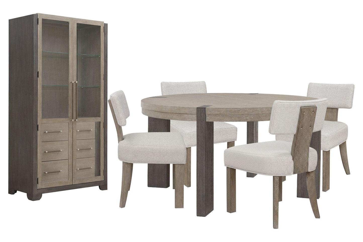 Anderson Park - Round Dining Table Set With Kilsmos Chairs