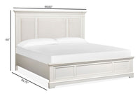 Kingston - Complete Panel Bed With Upholstered Headboard