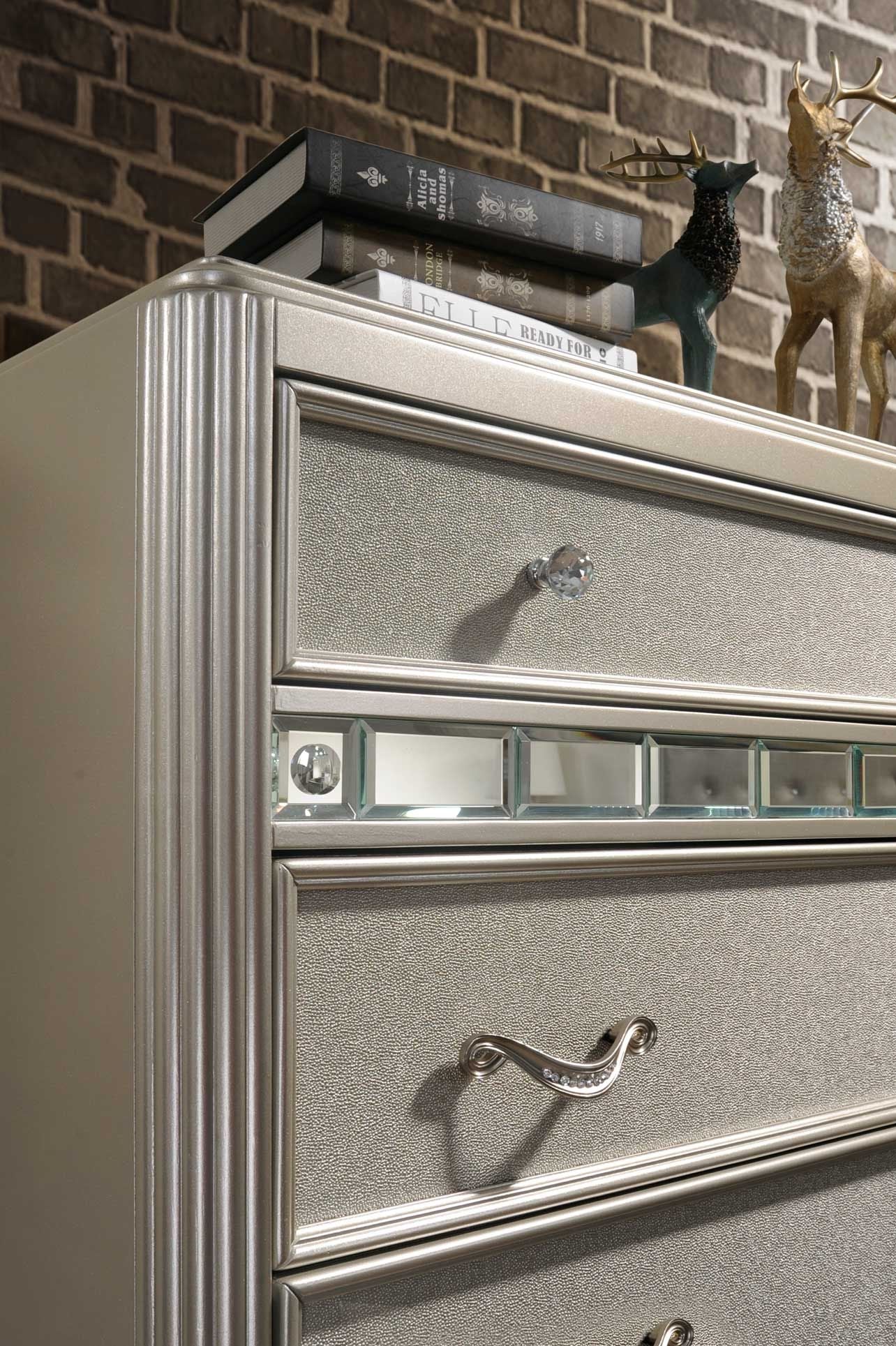 B0846J - Wood Chest - Platinum