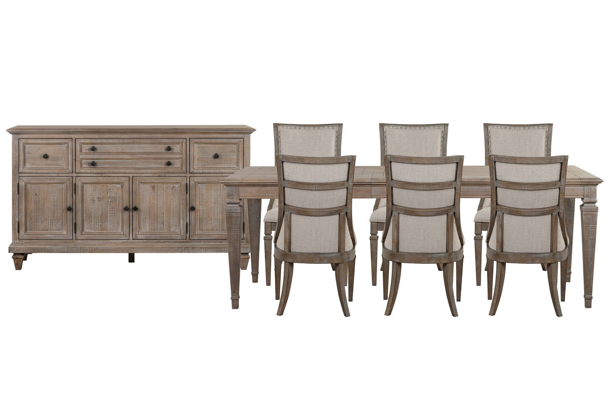 Lancaster - 8 Piece Extendable Rectangular Dining Table Set