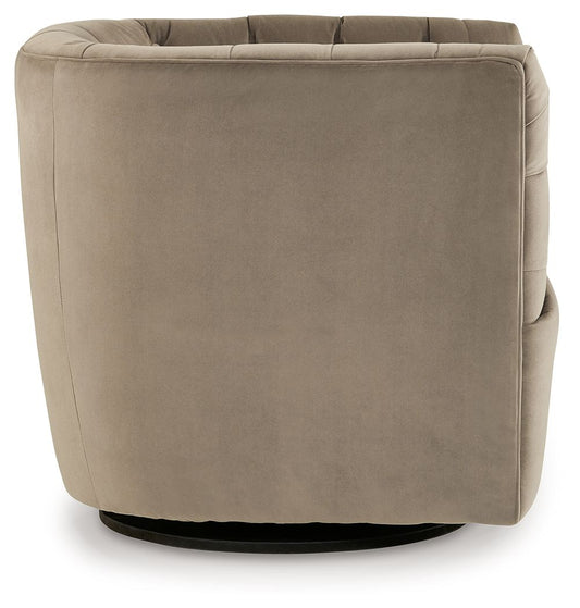 Hayesler - Cocoa - Swivel Accent Chair