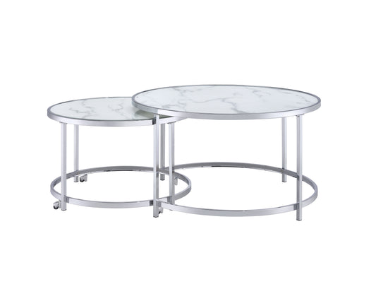 Rayne - Nesting Cocktail Tables - White