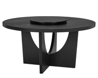 Rupert - Round Table With Lazy Susan - Charcoal