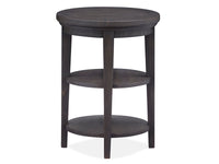 Westley Falls - Round Accent End Table - Graphite