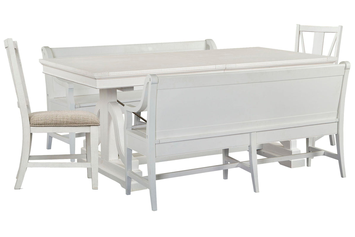 Heron Cove - Extendable Trestle Dining Table Set