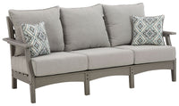 Visola - Gray - Sofa with Cushion