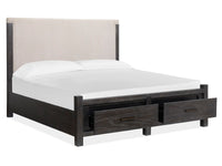 Plum Creek - Upholstered Panel Storage Bed