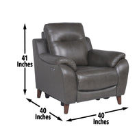 Trento - Dual Power Recliner - Charcoal