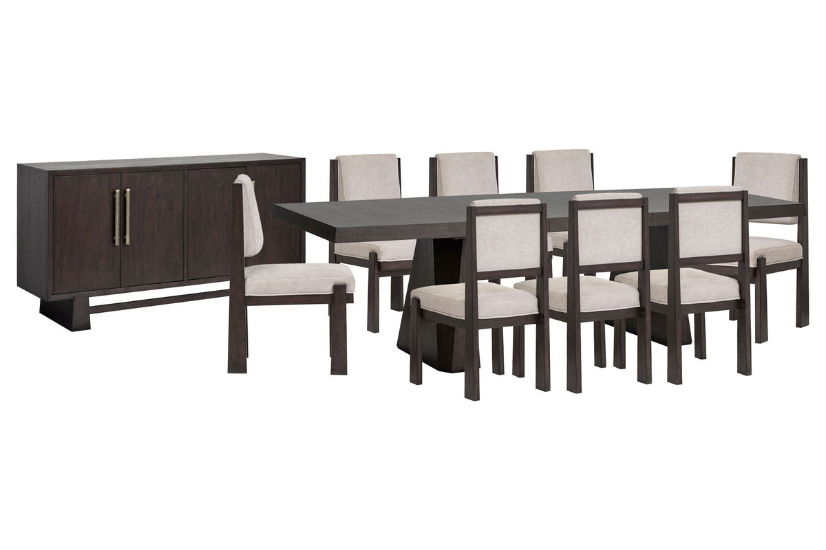 Tauren - 10 Piece Extendable Double Pedestal Dining Table Set