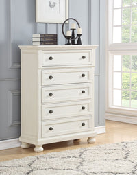 B01163 JB - Wood Chest - White