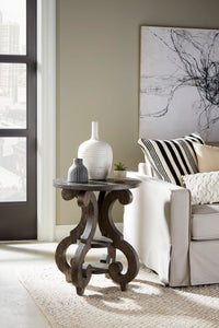 Bellamy - Round Accent End Table - Peppercorn