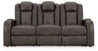 Fyne-dyme - Power Reclining Sofa With Adj Headrest