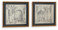 Downyard - Wall Art Set (Set of 2) - Black / Beige