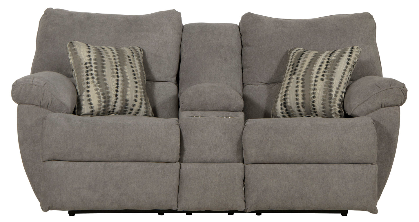 Sadler - Lay Flat Reclining Console Loveseat