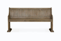Tinley Park - Bench With Back - Dove Tail Gray