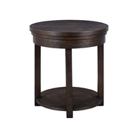 Weston - Round End Table - Peppercorn