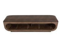 Balam - Wooden Bench With A Cushioned Seat