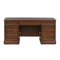 Brayton Manor - Jr Executive Desk - Dark Brown