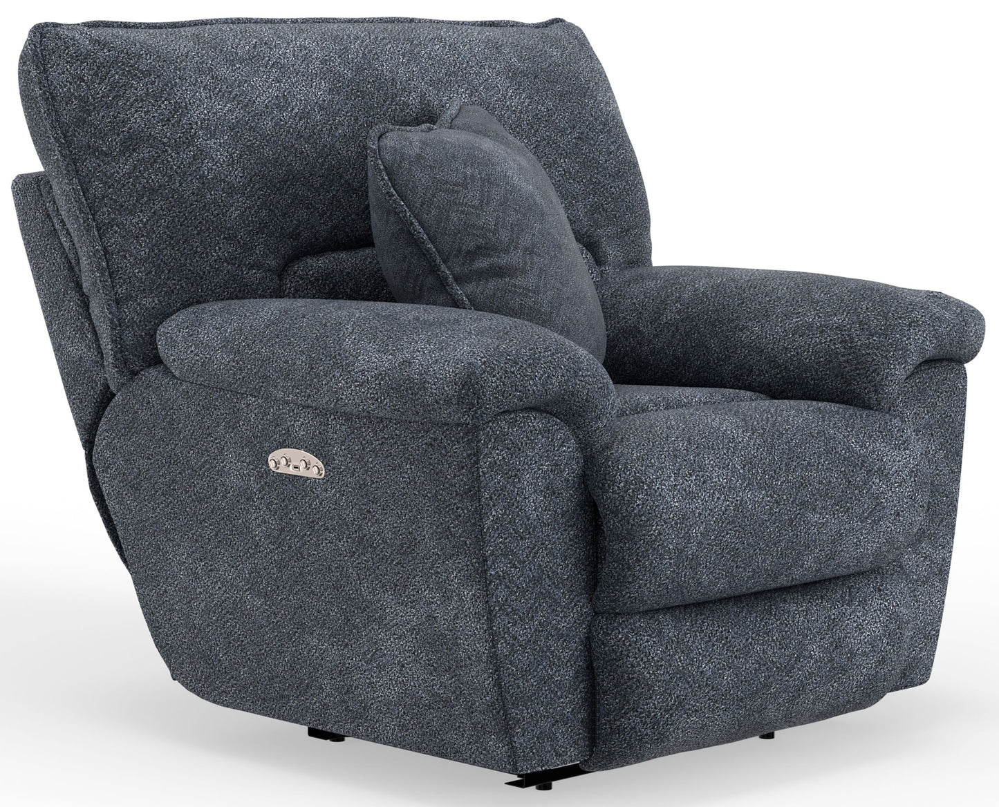 Paxon - Deep Seat Power Lay Flat Recliner With Power Adjustable Headrest - Smoke