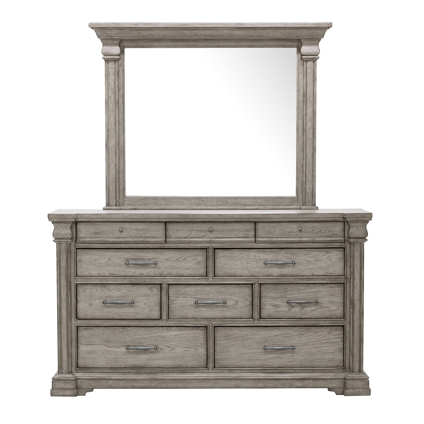 Madison Ridge - Framed Dresser Mirror - Heritage Taupe