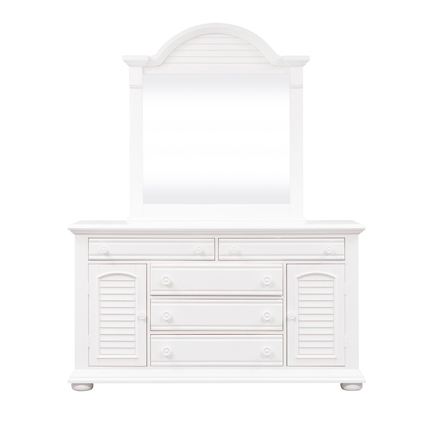 Summer House - Dresser & Mirror - White