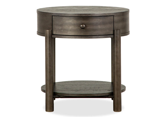 Hadleigh - Round End Table - Coffee Bean