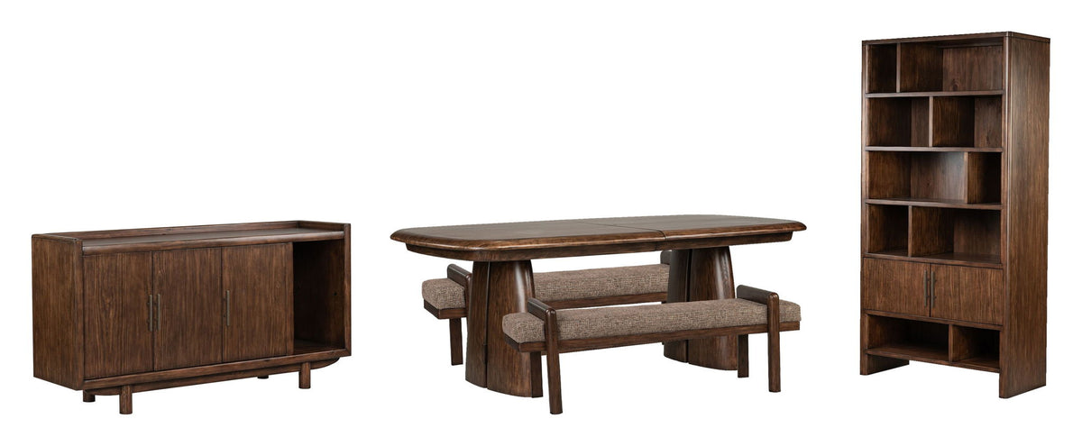Belville - Extendable Trestle Dining Table Set