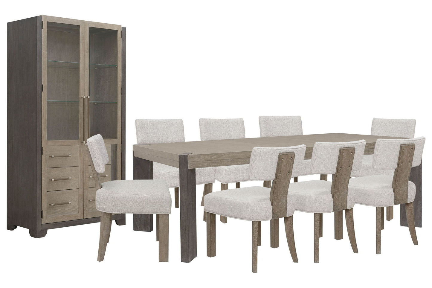 Anderson Park - Leg Dining Table Set With Klismos Chairs