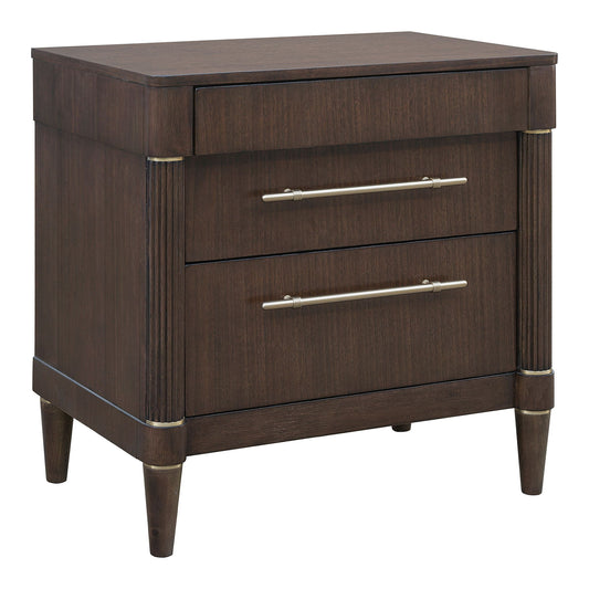 Asher Park - Drawer Nightstand - Piano Brown