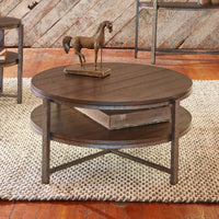 Breckinridge - Round Cocktail Table - Dark Brown