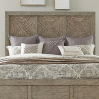 Skyview Lodge - King Panel Headboard - Cobblestone