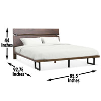 Pasco - King Bed - Dark Brown