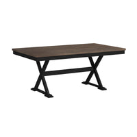 Tulane - 6 Piece Dining Set With Table, 4 Chairs, And Bench - Oak And Black