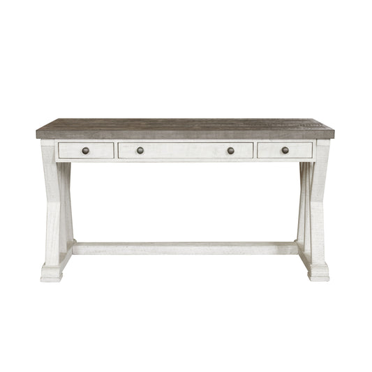 Valley Ridge - 3-Drawer Desk - White