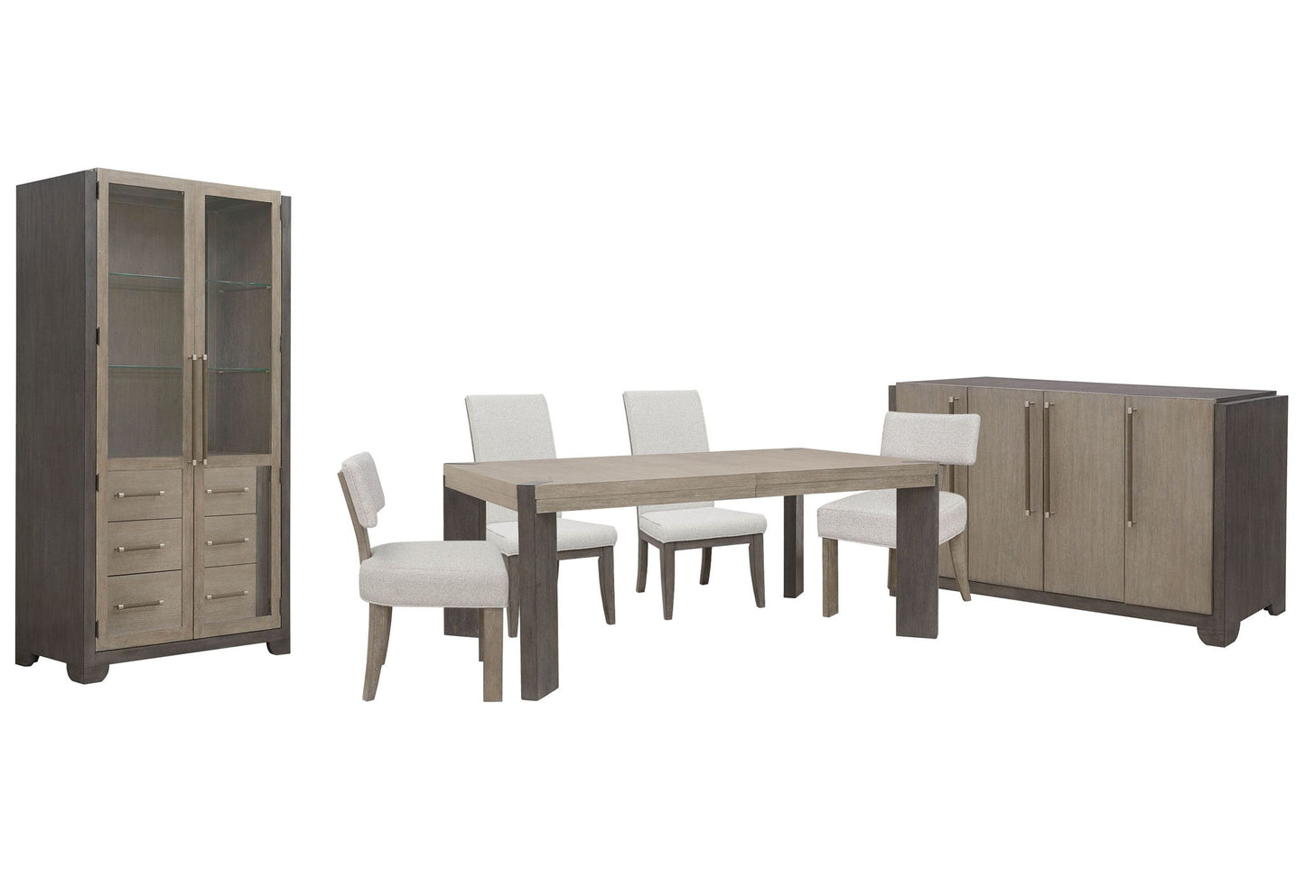 Anderson Park - Leg Dining Table Set With Klismos Chairs