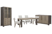 Anderson Park - Leg Dining Table Set With Klismos Chairs