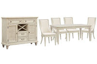 Newport - 6 Piece Extendable Rectangular Dining Table Set