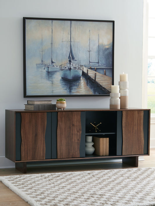 Welby - Brown / Charcoal - Accent Cabinet