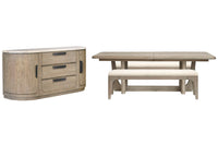 Braelyn - Extendable Trestle Dining Table Set