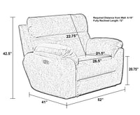 Sedona - Power Headrest With Lumbar Lay Flat Recliner