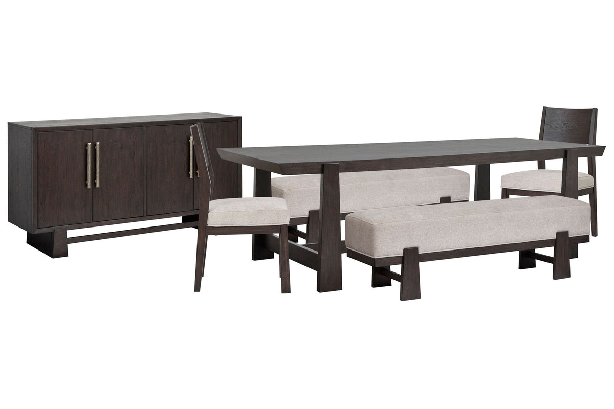 Tauren - Trestle Dining Table Set