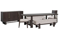 Tauren - Trestle Dining Table Set