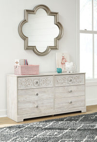 Paxberry - Whitewash - Six Drawer Dresser - Weatherworn