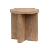 Hayden - Round End Table - Golden Oat