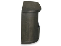 Bosley - Wood Demilune Sofa Table - Coffee Bean